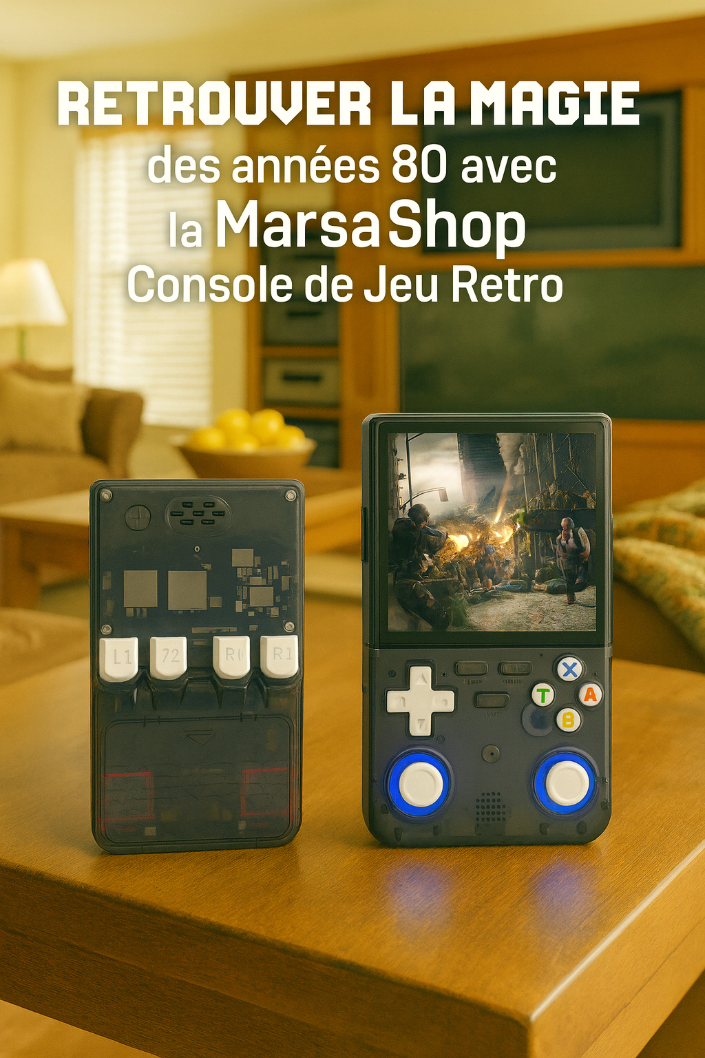 MarsaShop Console de Jeu RETRO - 128 Go