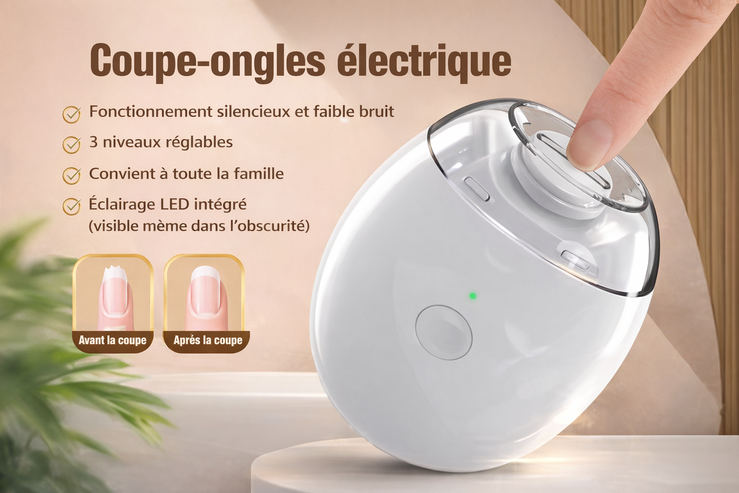 Coupe-ongles électrique automatique